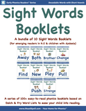 Bundles of Sight Words Booklets (Based on Dolch & Fry Word Lists & Phonics-based Short Vowels) - PDF Download