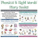 Phonics, Sight Words & Short Vowel Storybooks (Decodable Readers grades K-5 and Dyslexia) - Level B