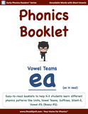 Individual Phonics Patterns Booklets - (PDF Downloads)