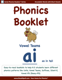 Individual Phonics Patterns Booklets - (PDF Downloads)