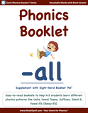 All 32 Phonics Patterns Booklets - Super Bundle - (PDF Downloads)