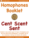 BUNDLE 2 Homophones Booklets - 15 Sets of 33 Homophones Words (15 eBooklets)