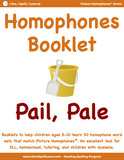 BUNDLE 2 Homophones Booklets - 15 Sets of 33 Homophones Words (15 eBooklets)