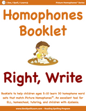 BUNDLE 2 Homophones Booklets - 15 Sets of 33 Homophones Words (15 eBooklets)