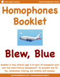 BUNDLE 1 Homophones Booklets - 15 Sets of 33 Homophones Words (15 eBooklets)