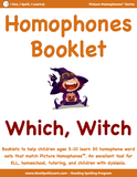 BUNDLE 2 Homophones Booklets - 15 Sets of 33 Homophones Words (15 eBooklets)