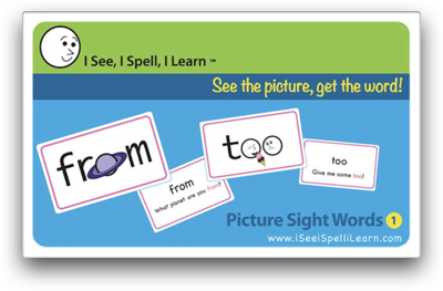 I See, I Spell, I Learn® - Picture Sight Words™ Flashcards Set 1