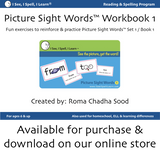 I See, I Spell, I Learn® - Picture Sight Words™ Flashcards Set 1