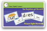 I See, I Spell, I Learn® - Picture Sight Words™ Flashcards Sets 1, 2 & 3